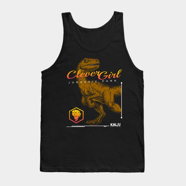 Clever Girl Raptor Tank Top by NxMercy